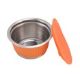 thumbnail image 4 of Ensemble de Café Rechargeable, Filtre à Café Réutilisable Robuste 7 Pcs/ensemble pour Bureau Bleu, Orange, Couleur Café, 4 of 8
