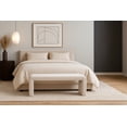 thumbnail image 2 of Meridian Furniture Banc Minimaliste en Velours Crème, 2 of 7