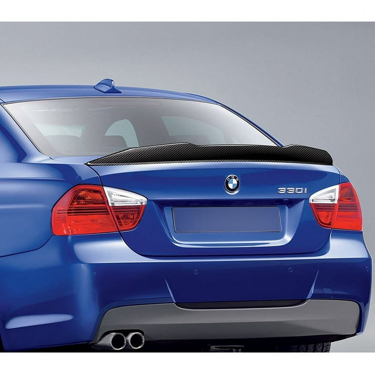  Fits for 2006-2011 BMW E90 3 Series M3 4 Door Sedan PS Style  Highkick Duckbill Carbon Fiber Trunk Spoiler Wing : Automotive