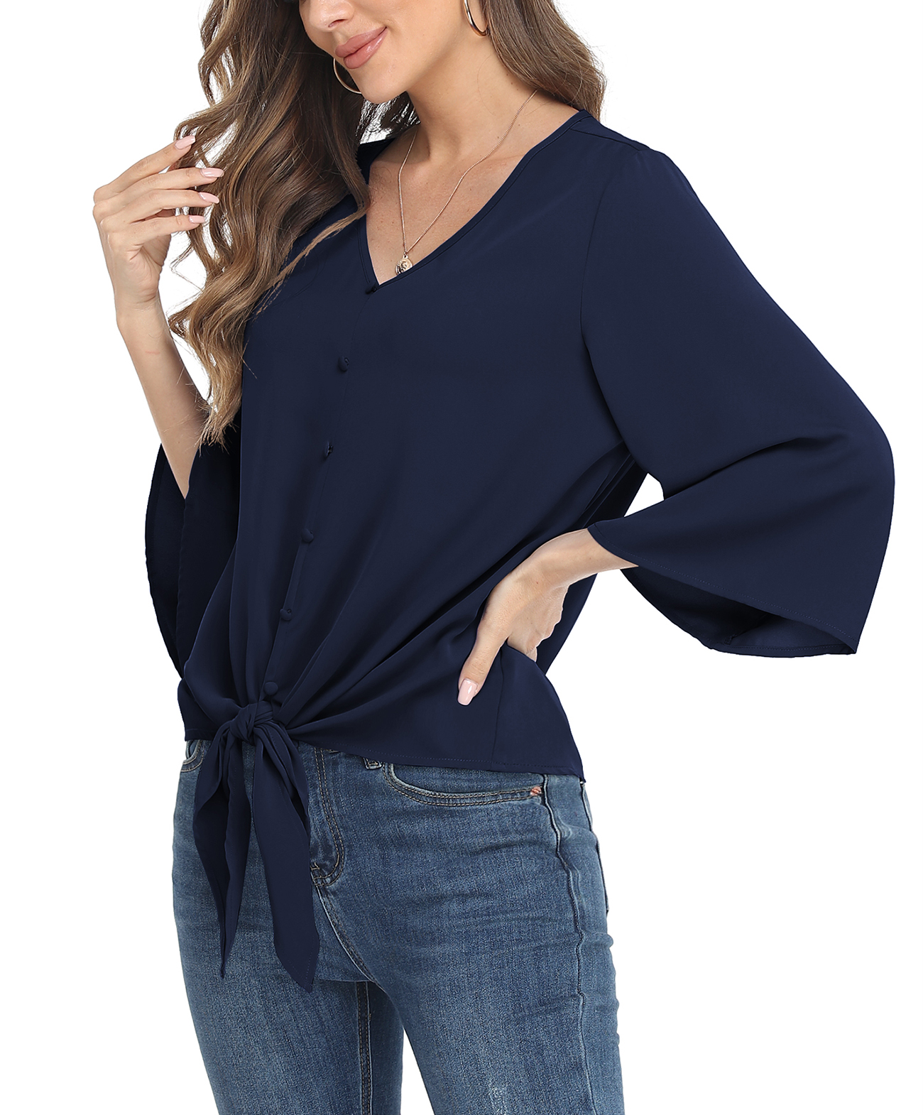 cute navy blue tops
