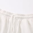thumbnail image 4 of Lenpel Toddler Girls Boys' Cargo Pants Cotton Elastic High Waisted Casual Loose Wide Leg Pants Trendy Streetwear Trousers with Pockets, 4 of 7