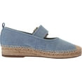 thumbnail image 6 of Sam Edelman Maddy Montrose Blue Cap Toe Mary Jane Espadrille Ballet Flats (Montrose Blue, 8), 6 of 6