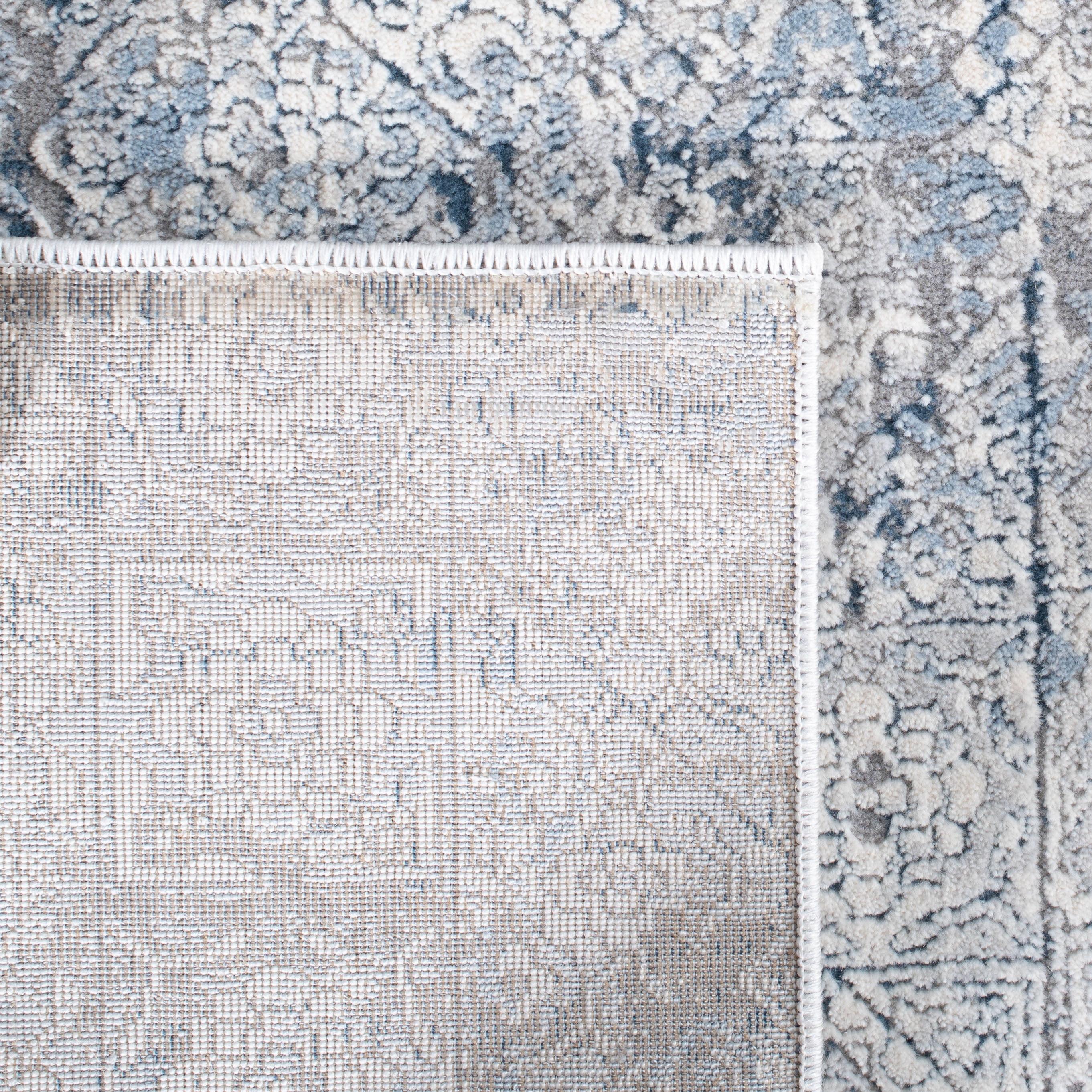 SAFAVIEH Alhambra Holden Abstract Area Rug, Ivory/Grey, 4' x 6'