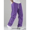 thumbnail image 3 of Pantalones deportivos ZAFUL Parachute Y2k Baggy para hombre, talla M, color violeta, 3 of 6