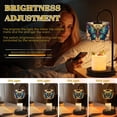 thumbnail image 3 of Candle Warmer Lamp with Timer Dimmer Stained Glass Butterfly Blue Wings Pink Roses Candle Lamp Warmer for Jar Candle with 4 Bulbs Gifts for Women House Warming Gifts, 3 of 8
