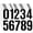 Black, variant on 4 Inch Large House Number Stickers 0-9, 6 Sheets Black Waterproof Self-Adhesive Vinyl Address Numbers for Mailbox, Door, House Signs & Outdoor Use.