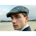thumbnail image 2 of Hanna Hats Donegal Patchwork Tweed Touring Driving Flat Cap 100% Wool for Men Made in Ireland, 2 of 6