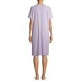 thumbnail image 3 of Secret Treasures Women's and Women's Plus Traditional Short Sleeve Zip Front Duster Robe, 3 of 6