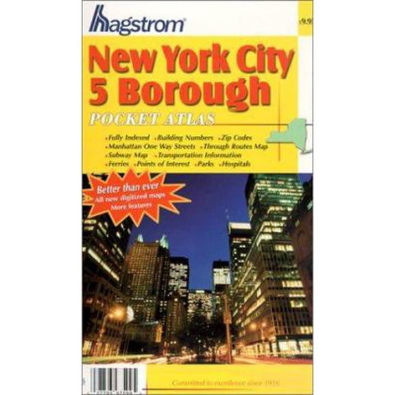 Pre-Owned New York City 5 Borough Pocket Atlas (Paperback) 0880975997 9780880975995