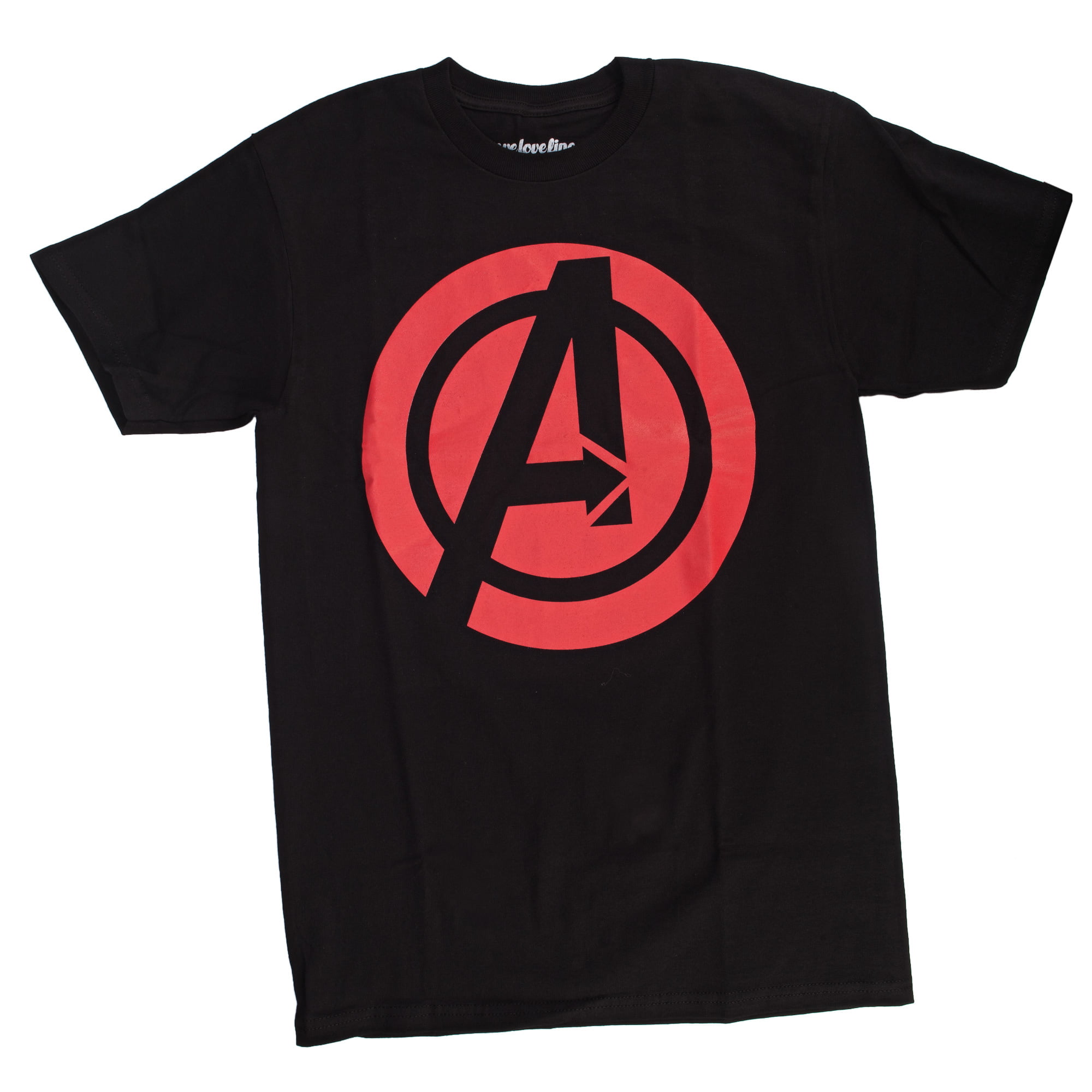 Mighty Fine - Marvel Avengers Logo Mens Black T-Shirt | S - Walmart.com ...
