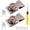 Copper, variant on 2 Pack 4 Inch Hasp Locks, Stainless Steel, Chrome Plated