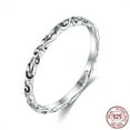 thumbnail image 6 of 925 Sterling Silver Finger Rings Vines Silver Size 9(18.9mm), 6 of 6