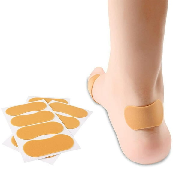 Janrevotw 5 Pieces Wear-Resistant Heel Stickers Anti-Friction High Heels Foam Tape Anti-Abrasion Heel Stickers Foot Pads