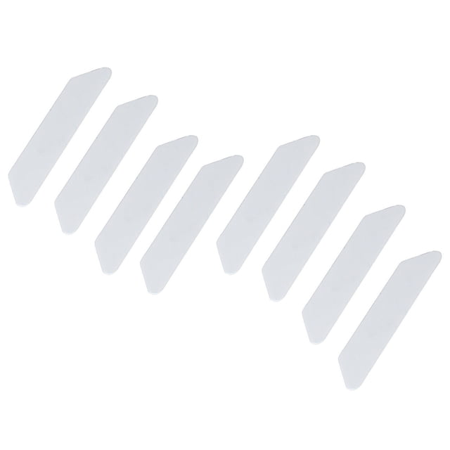 Transemion 8pcs Anti Curling Carpet Tape Anti Corners Pads Kitchen Bathroom Blanket Non -Slip Sticker Reusable Grip white 1Set