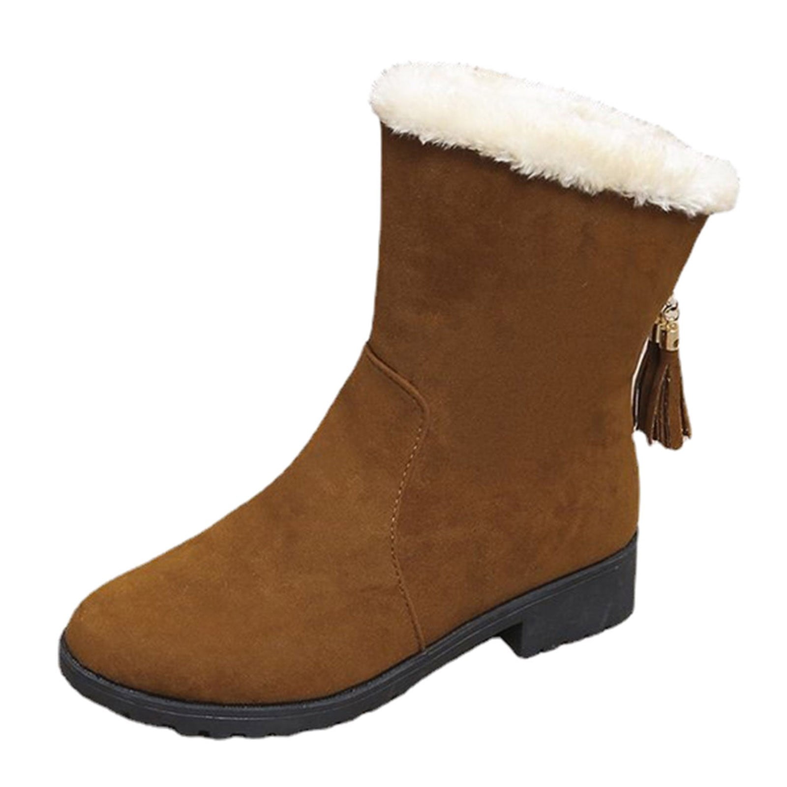 wide width fur lined boots