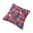 thumbnail image 3 of YFYANG Square Decorative Throw Pillow Case (Without Pillow Insert), Red Abstract Geometric Pattern Bedroom Sofa Car Cushion Cover, 16"x16", 3 of 9