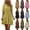 Yellow, variant on YTCAMLO Plus Size Summer Dresses for Women Casual Cotton Linen Button Collared Shirt Dress Loose Fit Flowy Short Sleeve Mini Dress