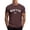 Brown, variant on Shirts For Men Fashion Raglan Sleeve Letter Print Short Sleeve Crew Neck Graphic Trend Bottoming Shirt