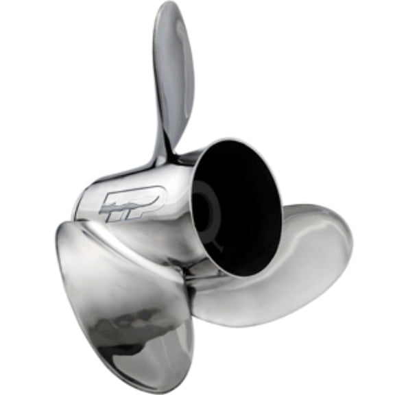 15" Silver and Black Functional Turning Point Express 3-Blade Propeller 14.25 x 17