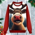 thumbnail image 2 of Christmas Sweaters Fashion Print Crewneck Sweatshirt Casual Long Sleeve Pullover Soft Comfortable Loungewear For Everyday Wear And Outdoor Activities Christmas Sweaters, 2 of 3