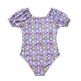 thumbnail image 2 of Fozruso Ruffles Swimwear Outfits Hollow Bikini Summer Kids Swimwear Girls Floral Print Ruffle Hem 1Piece Swimsuit One-Piece Bathing Suit Sizes 7-8 Years, 2 of 6