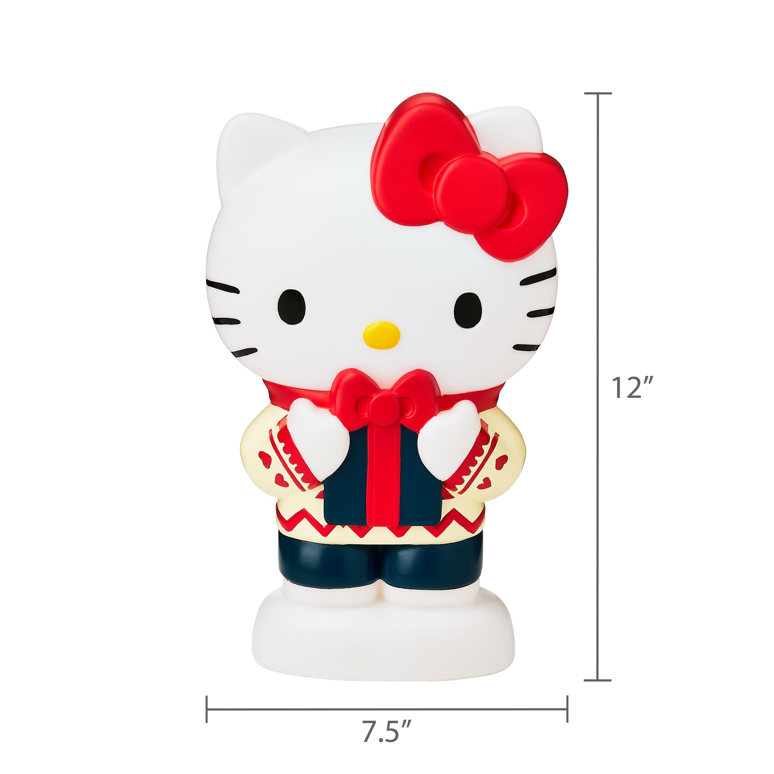 Christmas LED Blow Mold Decor Hello Kitty Snow Globe 12" Sanrio 7.480 in x 4.13 in x 12.00 in 0.77 lb