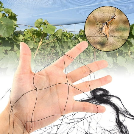Zerone 7.61 * 15.24M Black Anti Bird Protection Mesh Net for Farms Vineyard Agricultural