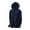 Dark Blue, variant on XIAONU Womens Hoodies Baggy -Lined Knitted Hoodie Sweatshirts Solid Color Long Sleeve Drawstring Pullover Hooded