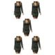 thumbnail image 2 of Jumpingount Primavera Mujer Vestido de manga larga Banquete Niñas Transpirable Poliéster Estilo casual Vestidos con cuello en V Ropa de fiesta Type2 NO2, 2 of 6