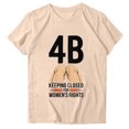 thumbnail image 2 of Fiudx Ofertas Flash Artículos En Oferta Blusa de Manga Corta con Estampado de Moda para Mujer, Divertida Camiseta con Cuello Redondo, 2 of 3
