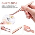 thumbnail image 3 of HEATSHAKING 2Pcs Manicure Tweezers Nail Shaper Tool Stainless Steel for Beauty Use, 3 of 8