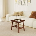 thumbnail image 6 of Dayalane Modern Square Side Table, Farmhouse Wood End Table for Small Spaces, Narrow Nightstand for Bedroom, Living Room, Walnut Finish, 6 of 9