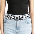 thumbnail image 5 of Buckle-Down Belt, Seatbelt Buckle Belt, Ghosts Scattered Black White, Youth 22 to 32 Inches, 5 of 9