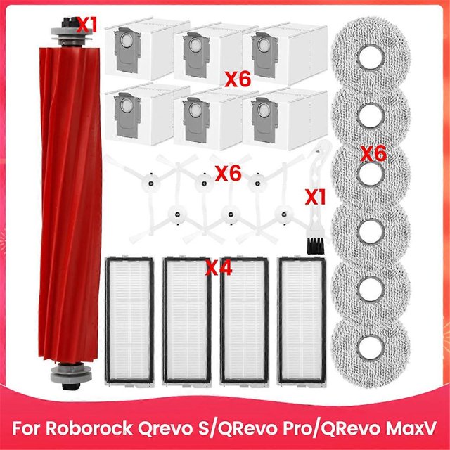 For Roborock Robot Vacuum Cleaner Brushes Filters Mop Cloth Dust Bags