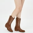 thumbnail image 6 of Ecetana Cowboy Boots for Womens Chunky Heel Wide Calf Western Cowgirl Boots, 6 of 6