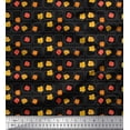 thumbnail image 1 of Soimoi Modal Satin Fabric Square & Floral Artistic Fabric Prints By Yard 42 Inch Wide, 1 of 1