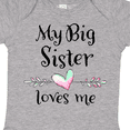 thumbnail image 4 of Inktastic My Big Sister Loves Me- Heart Boys or Girls Baby Bodysuit, 4 of 5