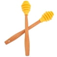 thumbnail image 6 of FRCOLOR 2pcs Honey Dippers Sticks Honey Pot Stirrers Convenient Honey Drinks Mixing Sticks Portable Honey Stirrer Wand Kitchen Stirring Honey Dippers Wands, 6 of 8