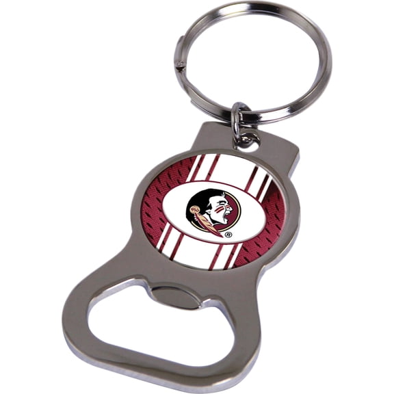 Fashion Ncaa Florida State Bottle Opener Key Ring By Rico Industries (1.5 X 3.75) Made In China gc6398