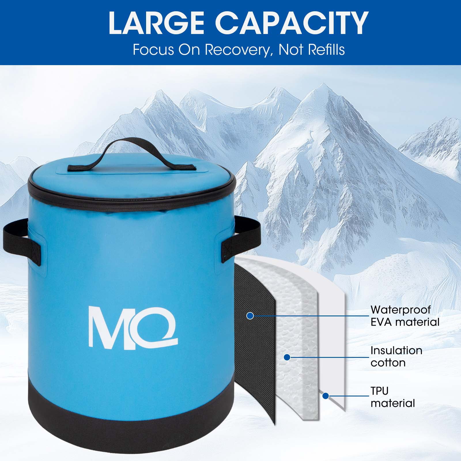 Ice Machine for Knee After Surgery Cold Therapy Machine for Sports Injuries Sprains Reduce Swelling with Digital Timer Quiet Pump