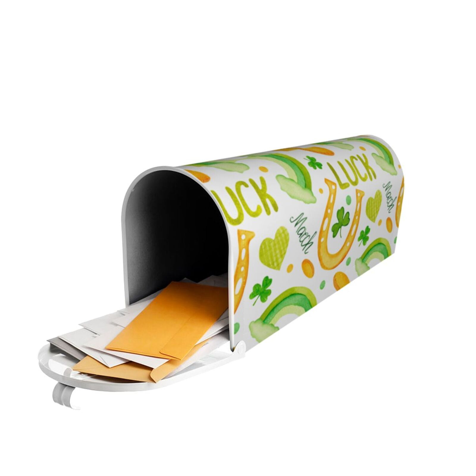 Xecao St Patrick's Day1 for Mailbox Cover with Magnetic Strips, Waterproof and Sunscreen, Adds a Decorative Touch to Your Garden Yard.