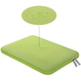 thumbnail image 4 of MOSISO Laptop Sleeve Compatible with MacBook Air/Pro Retina, 13-13.3 inch Notebook, Compatible with MacBook Pro 14 inch 2021 2022 M1 Pro/M1 Max A2442, Neoprene Bag with Small Case, Greenery 13.3-inch Greenery, 4 of 6