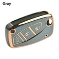 thumbnail image 4 of Car Flip Key Case Cover Shell Fob For Fiat 500 Panda Stilo Punto For Doblo Grande Gray, 4 of 10