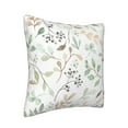 thumbnail image 2 of ZNDUO Square Home Decorative Throw Pillows, Corduroy Watercolor Plant Leaves Pattern Couch Pillows, Throw Pillows for Bed, 20"x20", 2 of 8