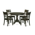thumbnail image 2 of HLLY5-CAP-W 5 PC small Kitchen Table and Chairs set-Dining Table and 4 dinette Chairs, 2 of 6