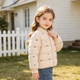 thumbnail image 6 of QSXADF Kids Quilted Jackets Warm Snap Button Puffer Coat Long Sleeve Lightweightful Graphic Print Snap Button Padded Inner Layer Casual Fall Winter Coat for Children, 6 of 6