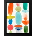 thumbnail image 2 of PI Studio 12x14 Black Modern Framed Museum Art Print Titled - Colourful Shapes II, 2 of 5