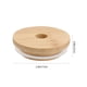 thumbnail image 4 of 8 piezas de tapas de bambú duraderas para tazas, frascos, latas de vidrio y vasos. Tapas de madera para botellas y vasos. Cubiertas de bambú con cierre hermético de goma (diámetro exterior 70 mm)., 4 of 7