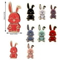 thumbnail image 3 of ZheElen Universal Fingers Ring Phone Holder Tabletop Rabbit Cellphone Cute Bracket Adhesive Pull Support Frame for Decor Home Purple, 3 of 9
