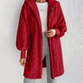 thumbnail image 2 of Essentials Women's Jacket Fleece Zip Up Hooded Coat Solid Warm Loose Sherpa Lined Hoodie Fuzzy Clothing, 2 of 6